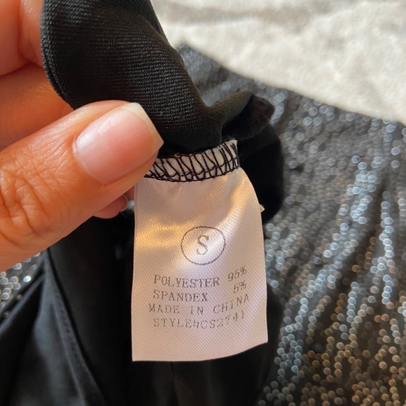 Fashion Nova // Rhinestone Skirt Set // Size S - Picture 10 of 13